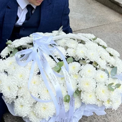 Корзина белое сияние