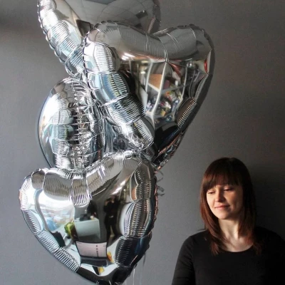 Набор из гелиевых фальгированных шаров "Сердца"