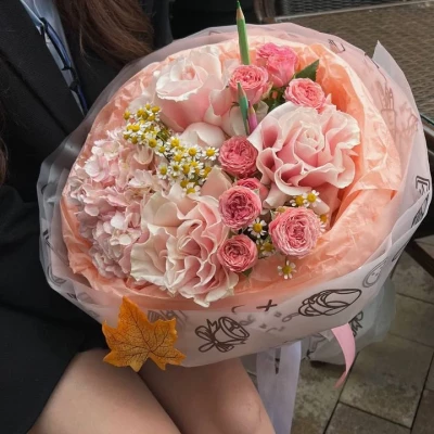 Букет Пудровая мечта