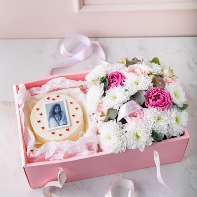 Бенто-торт + цветы