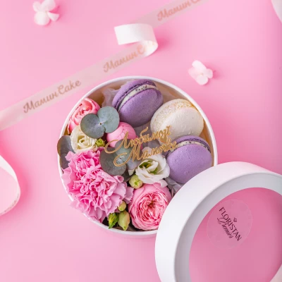 Макарунс + цветы