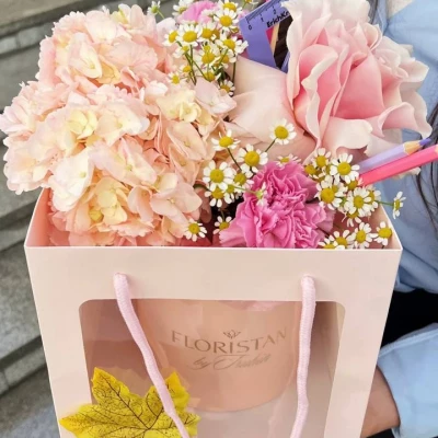 Композиция розовый рассвет